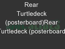 Rear Turtledeck (posterboard)Rear Turtledeck (posterboard)