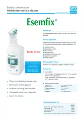 Product informationDisinfectant surface cleaner Esemfix