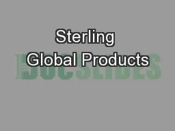 Sterling Global Products
