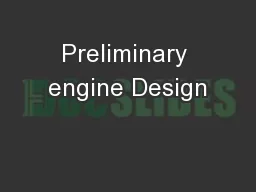 Preliminary engine Design