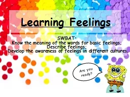 Learning Feelings
