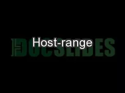 Host-range