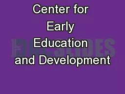 Center for Early Education and Development