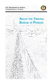About the Federal Bureau of Prisons U