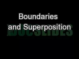 Boundaries and Superposition