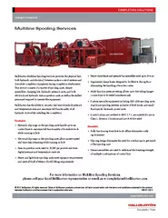 Halliburton Multiline Spooling Services provides the physical link, bo