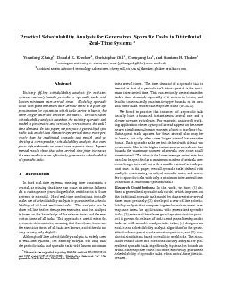 PracticalSchedulabilityAnalysisforGeneralizedSporadicTasksinDistribute