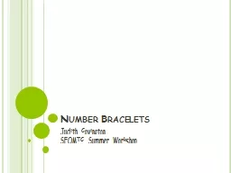 Number Bracelets