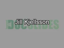 Jill Kjellsson