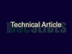 Technical Article