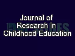 Journal of Research in Childhood Education