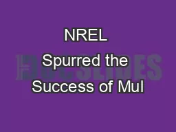 NREL Spurred the Success of Mul�junc�on Solar Ce