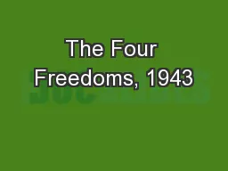 The Four Freedoms, 1943