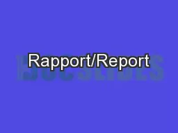 Rapport/Report