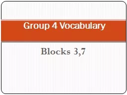 Blocks 3,7
