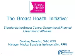 The Breast Health Initiative: