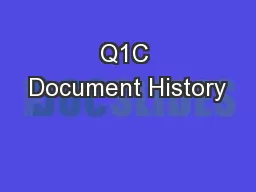 Q1C Document History