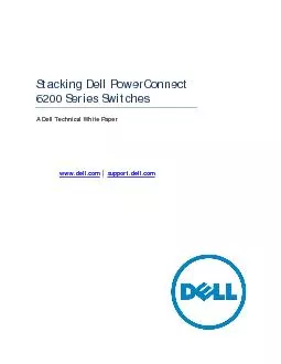 Stacking Dell PowerConnect