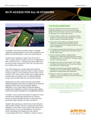 WI-FI ACCESS FOR ALL IN STADIUMS