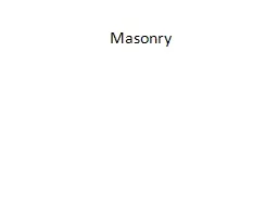 Masonry