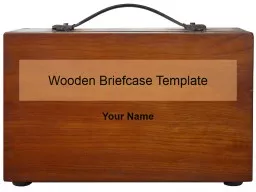 Wooden Briefcase Template