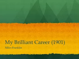My Brilliant Career (1901)