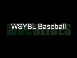 WSYBL Baseball