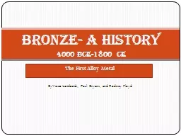 The First Alloy Metal