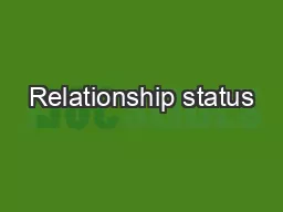 Relationship status