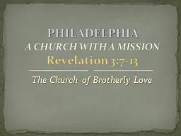 The Church of Brotherly Love