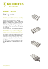 www.greentek.euSTARKLY Lamps for Better Lit Streets and AlleysGreentek