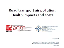 Road transport air pollution: