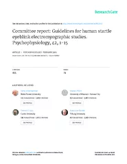 Committeereport:Guidelinesforhumanstartleeyeblinkelectromyographicstud