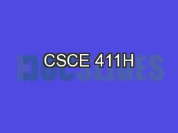 CSCE 411H