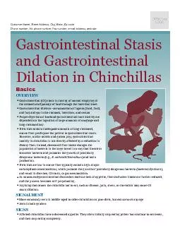 -mail address, web site  Gastrointestinal Stasis and