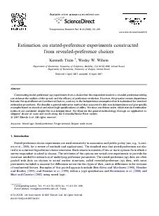 Estimationonstated-preferenceexperimentsconstructedfromrevealed-prefer