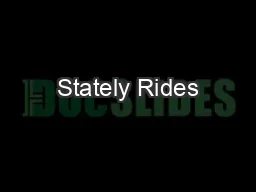 Stately Rides