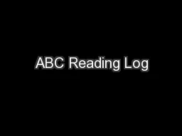 ABC Reading Log