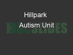 Hillpark Autism Unit
