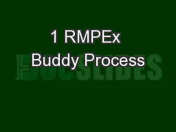 1 RMPEx Buddy Process