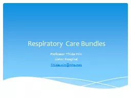 Respiratory Care Bundles