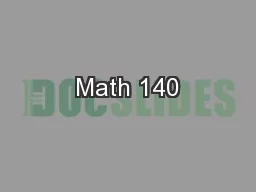 Math 140