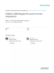 ChildrenkilledbygeneticparentsversusstepparentsGrantT.Harris,N.ZoeHilt