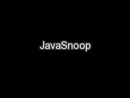 JavaSnoop