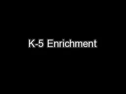 K-5 Enrichment