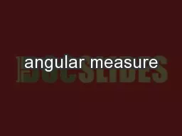 angular measure