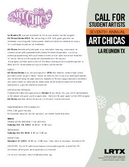 La Reunion TX is proud to present its th annual studentmentor program Art Chicas Unidas