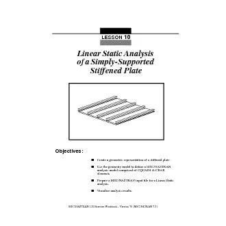 LinearStaticAnalysisofaSimply-SupportedStiffened Plate