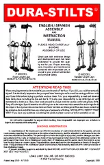 ATTENTION! READ THIS!When using leg extension devices (stilts) you are