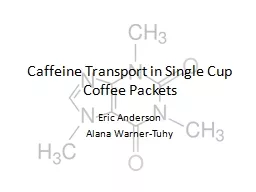 Caffeine Transport in Single Cup